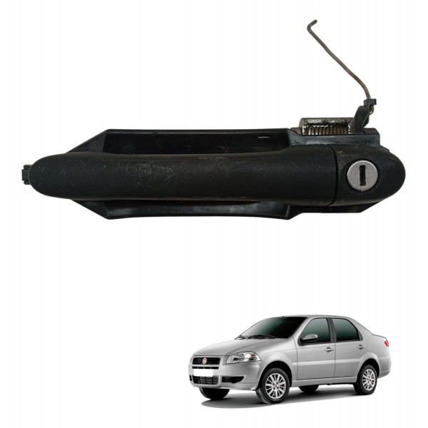 Maçaneta Interna Dianteira Esquerda Fiat Siena 1.0 2008 2009 Dianteira
