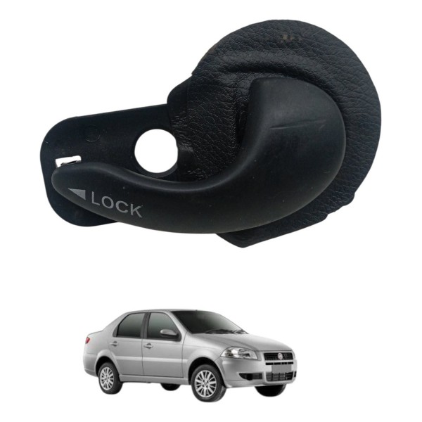 Maçaneta Interna Traseira Direita Fiat Siena 1.0 2008 2009 Traseira