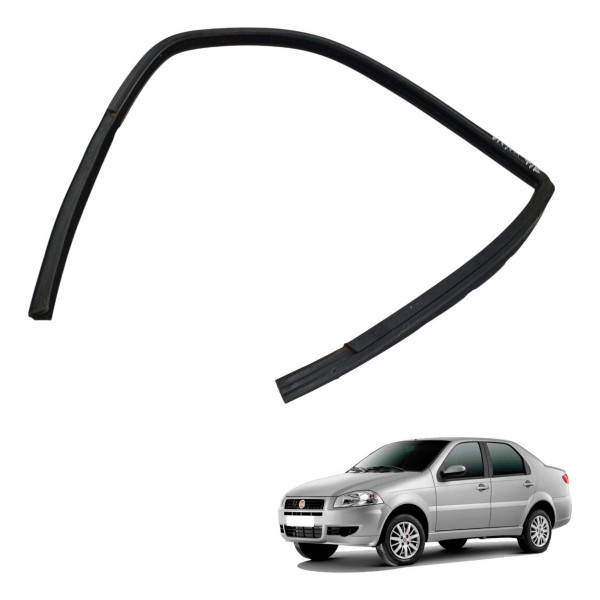 Borracha Vedação Traseira Esquerda Fiat Siena 2008 2009 2010