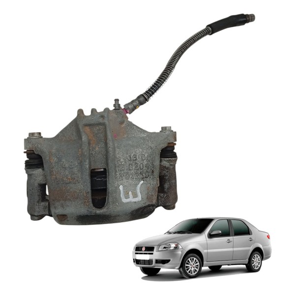 Pinça Freio Dianteiro Esquerdo Fiat Siena 1.0 2008 2009 2010