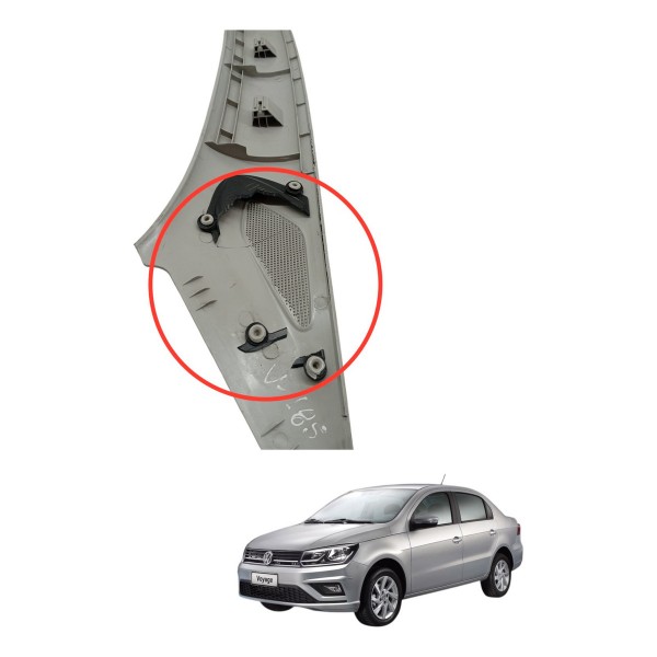 Acabamento Direita Parabrisa Volkswagem Voyage 2015 Detalhe