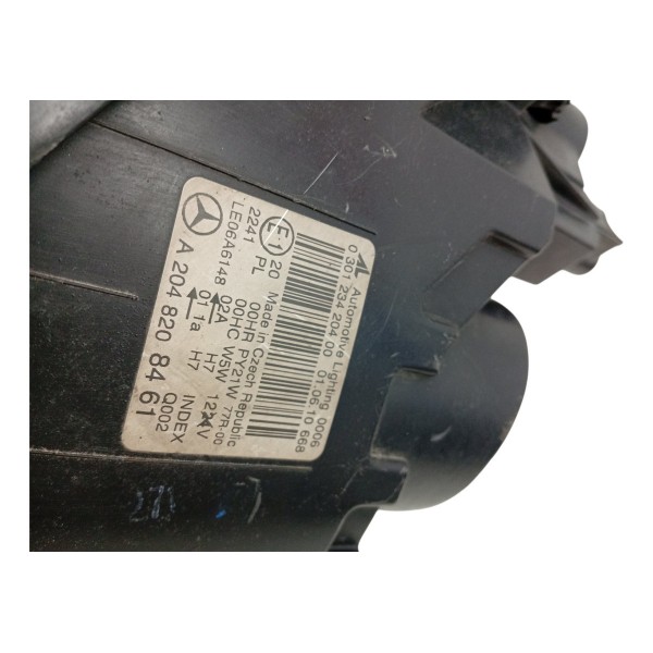 Farol Direito Mercedes C180 2008 2009 2010 2011 Detalhes Esquerdo/motorista