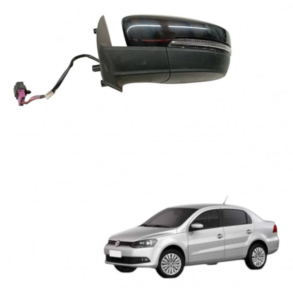 Retrovisor Esquerdo Eletrico Volkswagen Voyage 2015 Detalhe