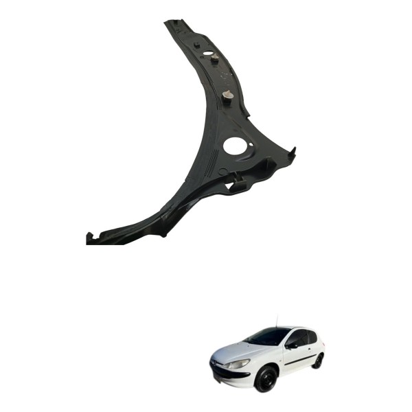 Moldura Grade Churrasqueira Esquerda Peugeot 207 1.4 2009