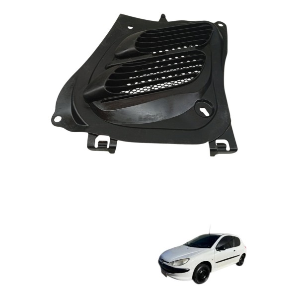 Grade Entrada Ar Capô Peugeot 206 2005 2006 2007 2008 2009