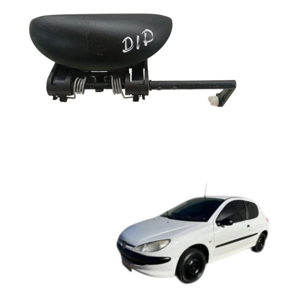 Maçaneta Externa Dianteira Direita Peugeot 206 207 2004 Dianteira