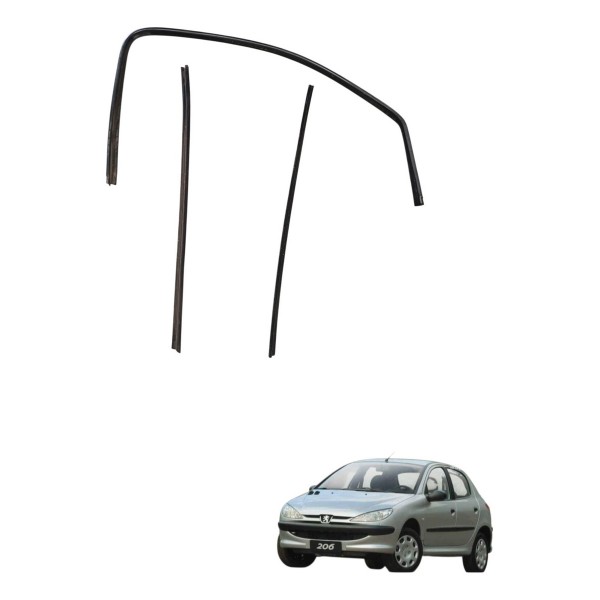 Kit Canaleta Dianteira Direita Peugeot 206 2004 2005 2006