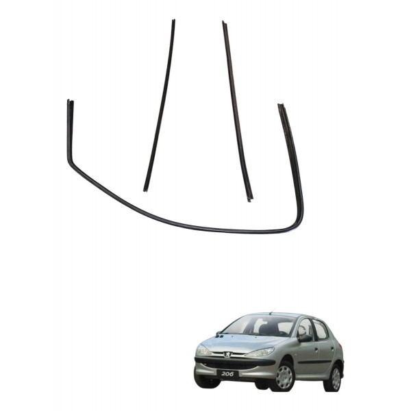 Kit Canaleta Dianteira Direita Peugeot 206 2004 2005 2006