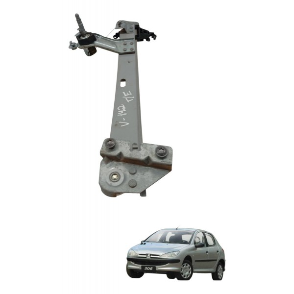 Maquina Vidro Traseiro Esquerdo Peugeot 206 2004 2005 2006