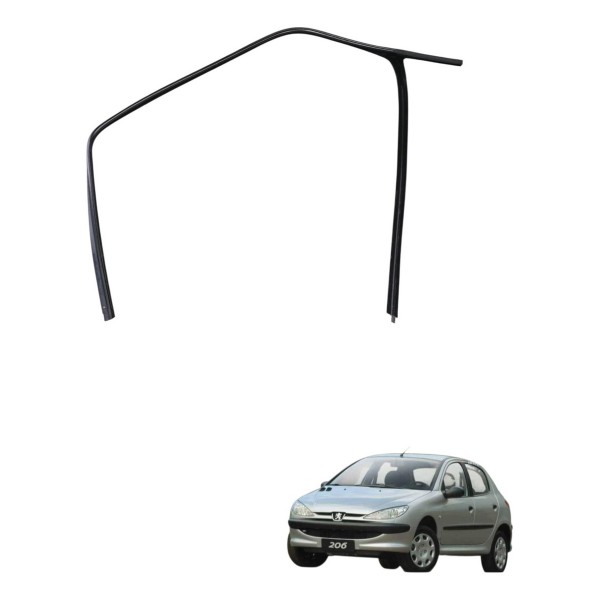 Guarnição Porta Traseira Esquerda Peugeot 206 2004 2005