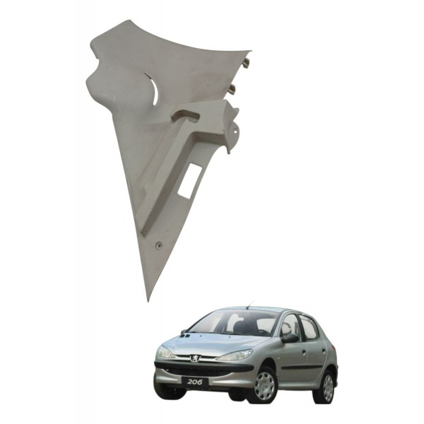 Moldura Suporte Bagagito Esquerdo Peugeot 206 2005 2006 2007