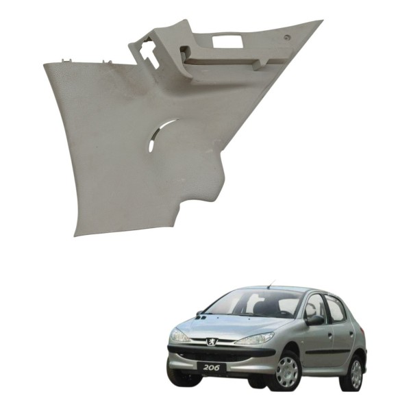 Moldura Suporte Bagagito Esquerdo Peugeot 206 2005 2006 2007