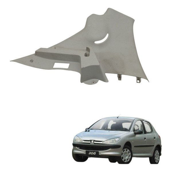 Moldura Suporte Bagagito Esquerdo Peugeot 206 2005 2006 2007