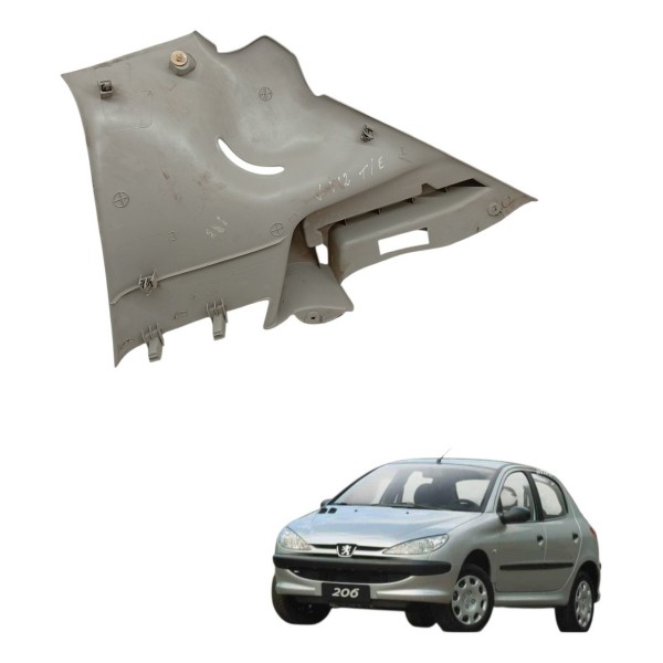 Moldura Suporte Bagagito Esquerdo Peugeot 206 2005 2006 2007