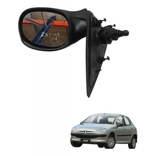 Retrovisor Esquerdo Peugeot 206 2003 2004 2005 2006 2007