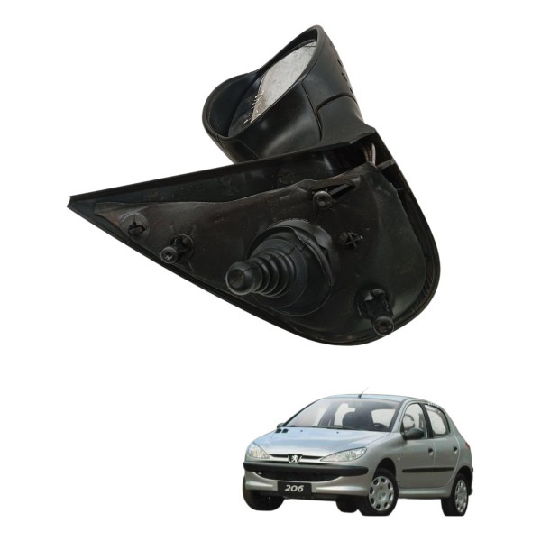 Retrovisor Esquerdo Peugeot 206 2003 2004 2005 2006 2007