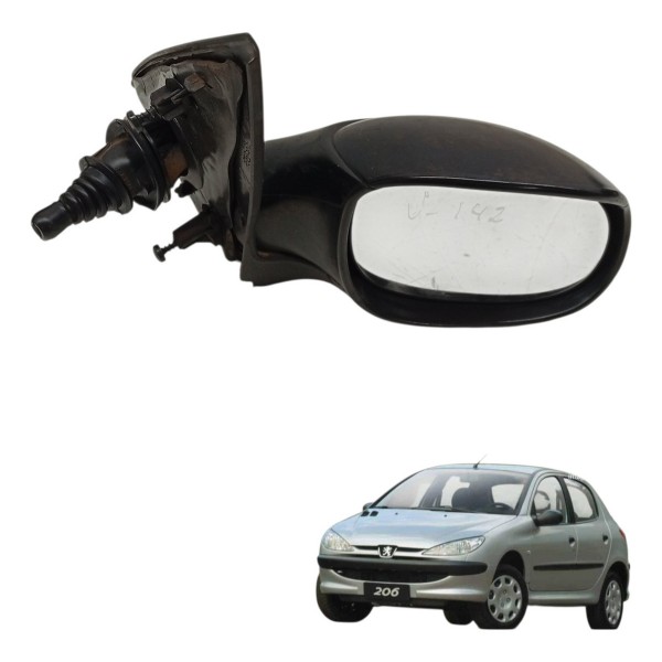 Retrovisor Esquerdo Peugeot 206 2003 2004 2005 2006 2007