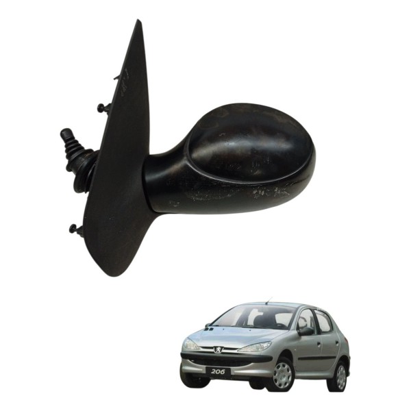 Retrovisor Direito Peugeot 206 2003 2004 2005 2006 2007