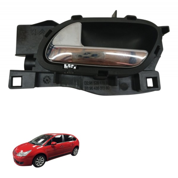 Maçaneta Interna Traseira Esquerda Citroen C4 Glx 2013 2014