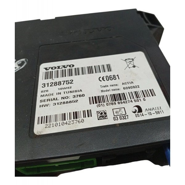 Modulo Controle Telefonico Volvo T5 2.5 2008 2009 2010 2011