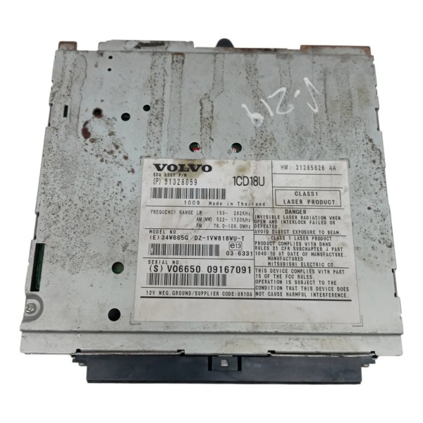 Radio Cd Player Volco C30 2.5 T5 Rdrive 2009 2010 2011 2012