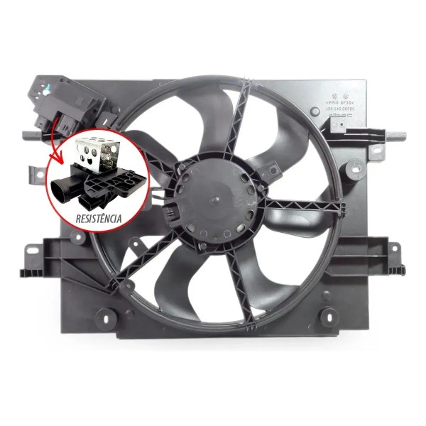 Eletroventilador Completo Captur 2017 2018 2019 2020 2021