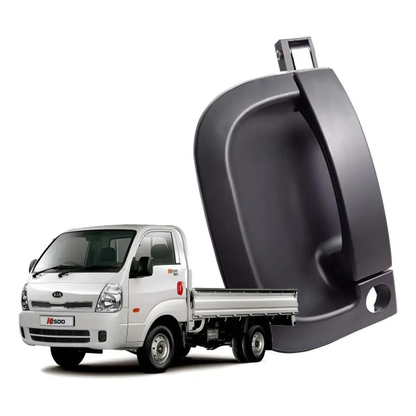 Maçaneta Puxador Esquerdo Motorista Kia Bongo K2500 K2700 Preto Dianteira