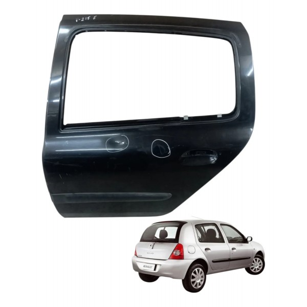 Porta Traseira Direita Renault Clio 1.0 2006 4p Detalhe Dianteira Direito