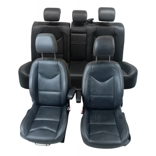 Jogo Banco Couro Completo Peugeot 308 2.0 Allure 2013 Preto