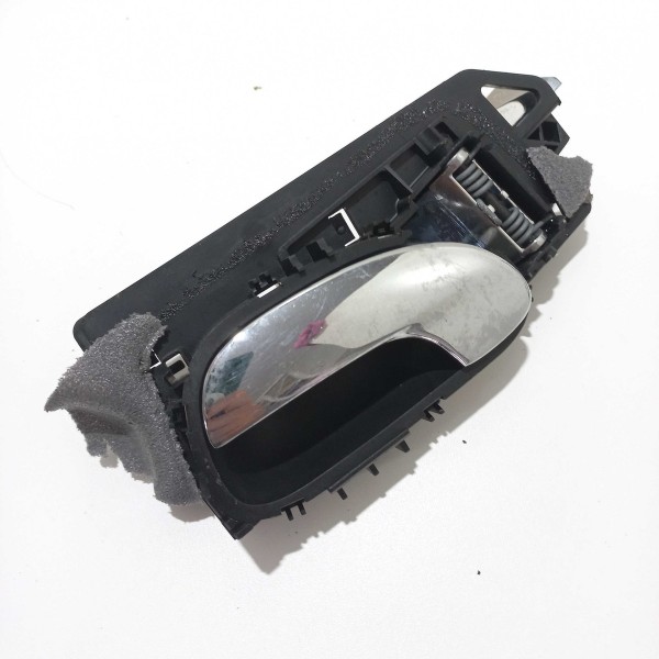 Maçaneta Interna Traseiro Esquerdo Peugeot 307 2007 Sw Preto Traseira