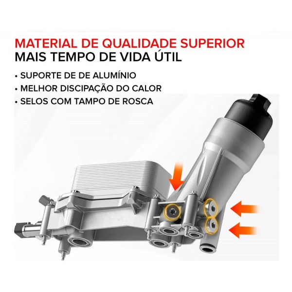 Trocador Calor Motor Suporte Alumínio Journey 3.6 V6