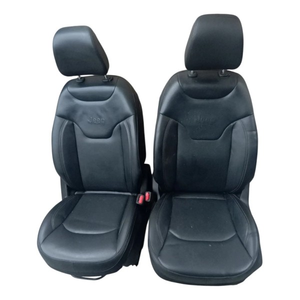 Jogo Banco Couro Jeep Compass 2.0 2022 2023 Preto