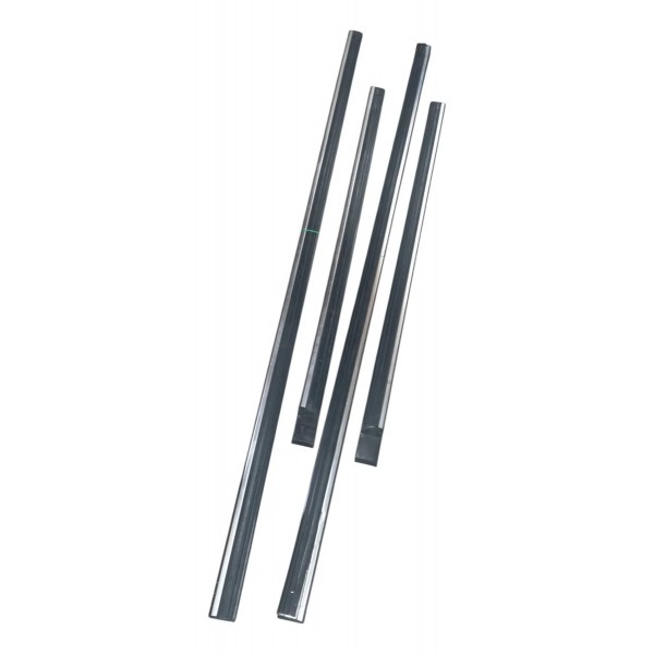 Kit Friso Lateral 4pçs Chevrolet Caravan 1887 1888 1889 Preto