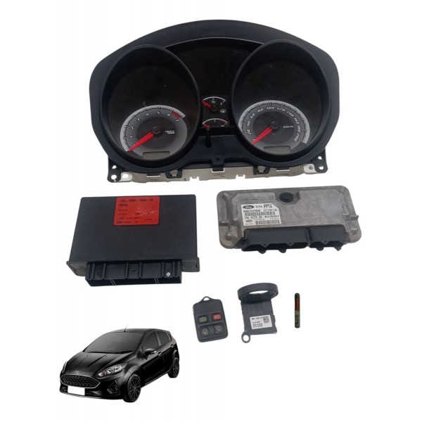 Kit Injeção Modulo Painel Cod Antena Ford Fiesta 1.6 8v 2013