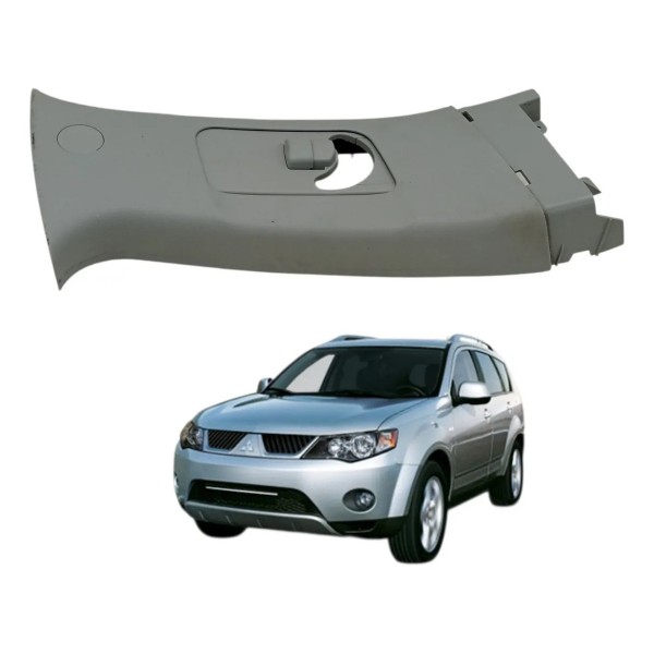 Moldura Direita Coluna Central Mitsubishi Outlander 2010