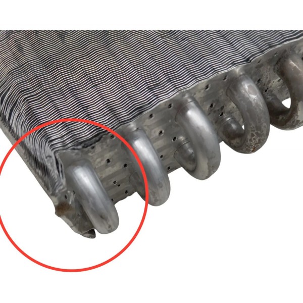 Radiador Ar Quente Fiat Siena Idea 2001 2002 2003 Detalhe