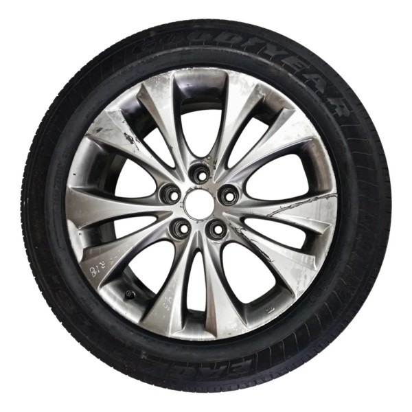 Roda Pneu 245/45r18 Outside Hyundai Azera 3.0 2013 Detalhe Preto