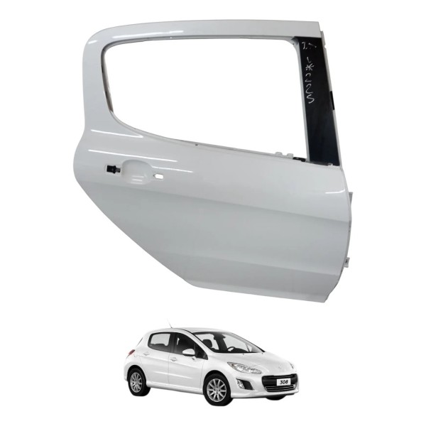 Porta Traseira Direita Peugeot 308 4p Allure 2013 2014 Traseira Direito