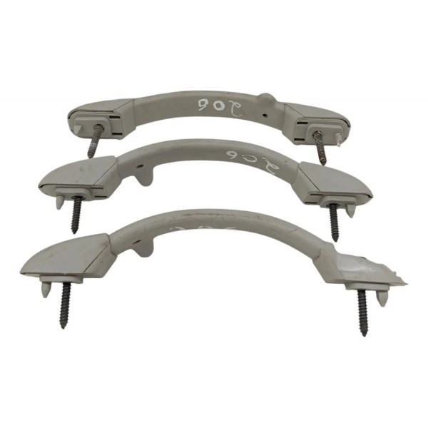 Kit 3 Alça Teto Pqp Peugeot 206 2003 2004 2005 2006 2007