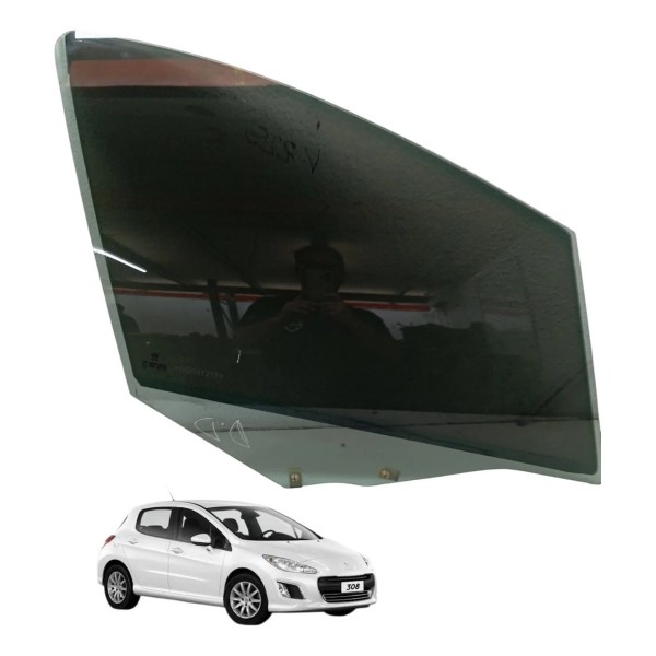Vidro Porta Dianteiro Direito Peugeot 308 2013 2014 2015