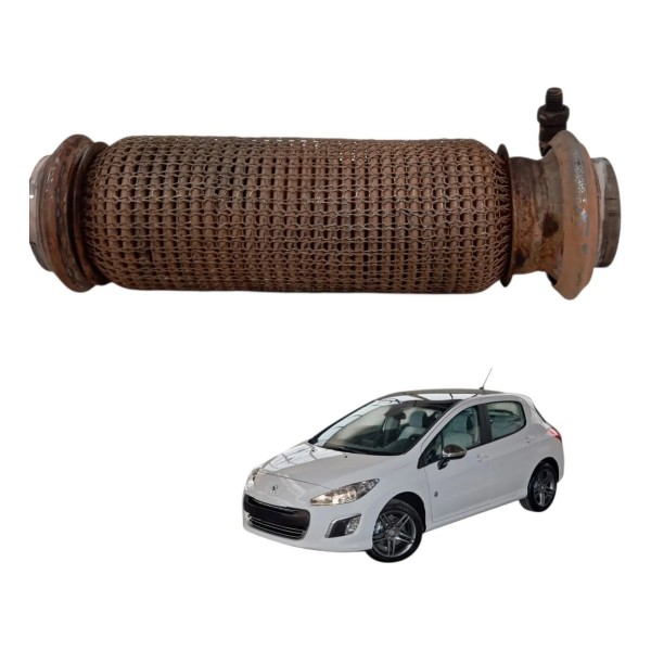 Flexivel Escapamento Silencioso Peugeot 308 2.0 2012 2013