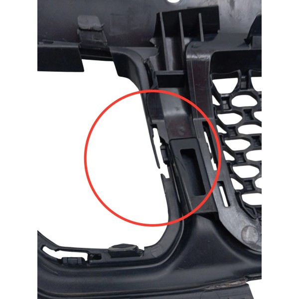 Grade Parachoque Frontal Jeep Compass 2.0 2022 2023 Detalhe Preto