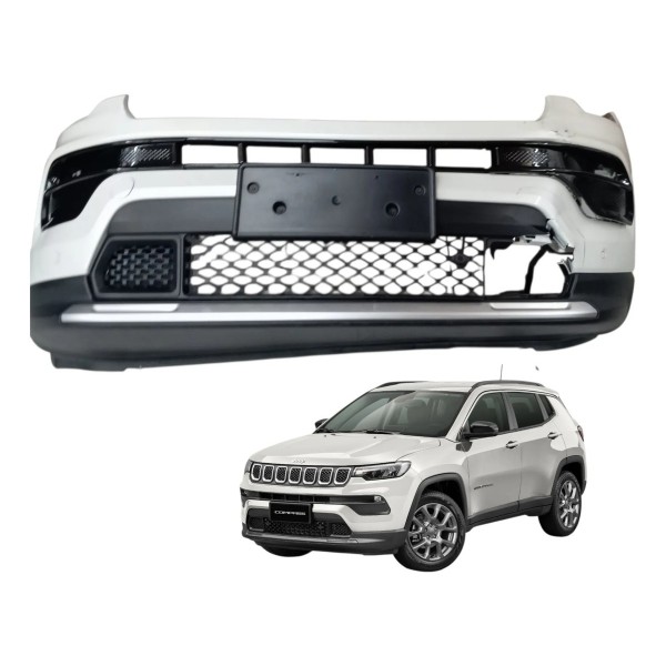 Parachoque Dianteiro Jeep Compas 2.0 2022 2023 Detalhe Branco