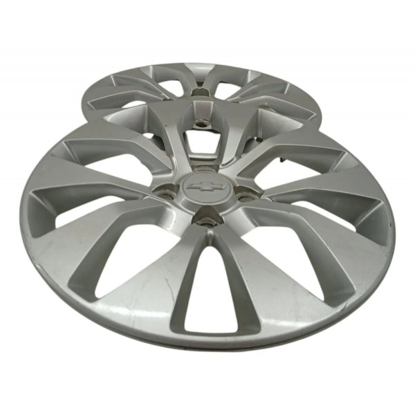 Par Calota Aro 15 Chevrolet Onix 2013 2014 2015 2016 2017