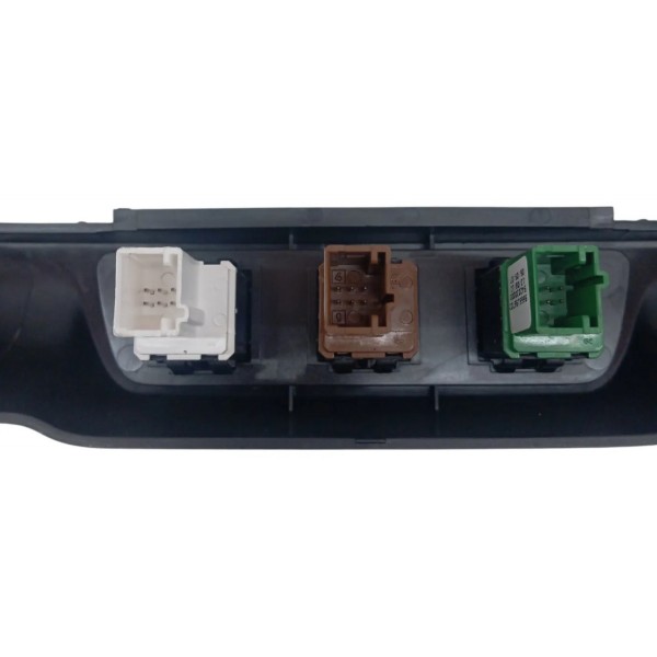 Moldura Central Painel Botão Alerta Citroen C3 Picasso 2012 Preto