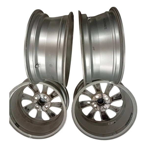 Jogo Roda Liga Leve Aro 16 Original Chevrolet Onix Detalhe Prateado