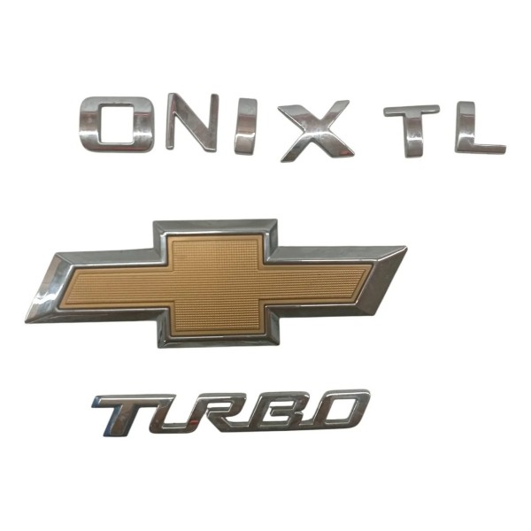 Emblema Traseiro Chevrolet Onix 1.0 Turbo 2019 2020