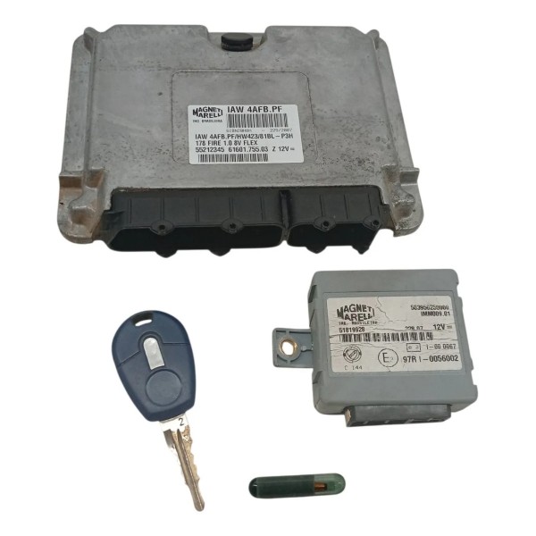 Kit Modulo Injeção Chave Cod Fiat Palio 1.0 2007 2008