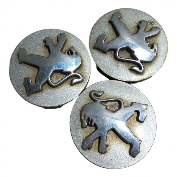 Calota Miolo Central Tampa Roda Peugeot 206  Prata